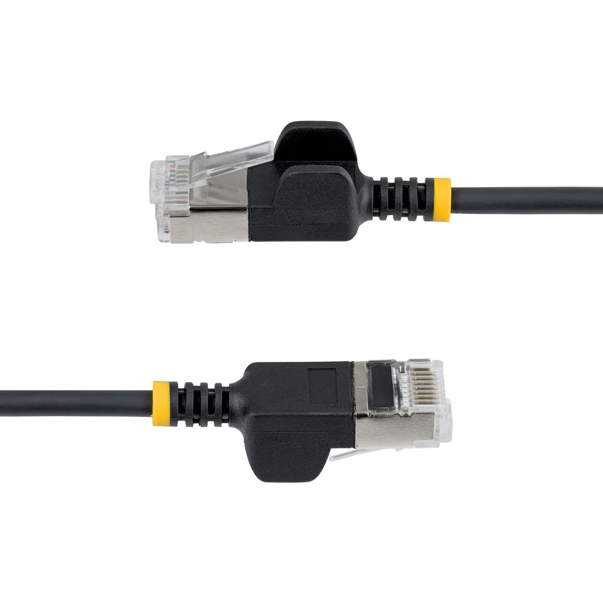 StarTech Black Ultra Slim Cat6A 50cm FTP Ethernet Cable 34AWG Bare Copper