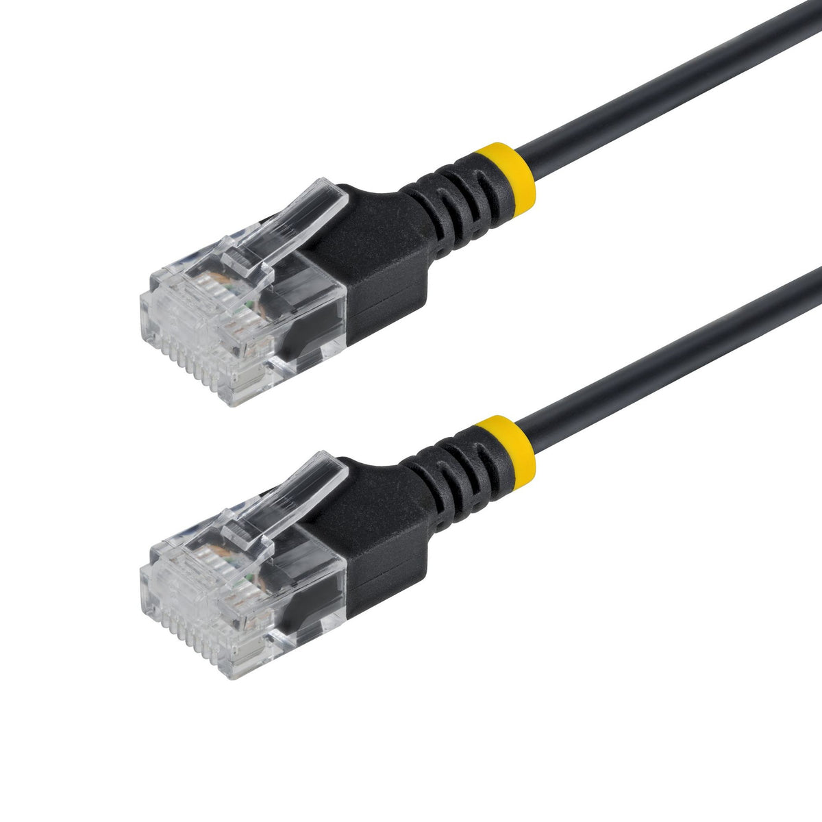 StarTech Black Ultra Slim Cat6a 80cm UTP Ethernet Cable 34AWG Bare Copper