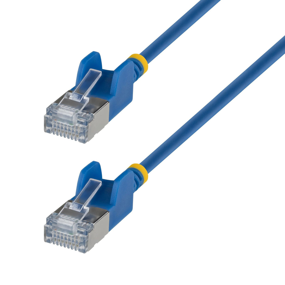 StarTech Blue Ultra Slim CAT6a 2m FTP Ethernet Cable 34AWG Bare Copper
