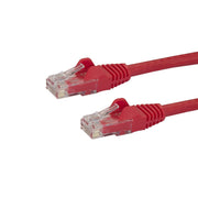 StarTech CAT6 Red 50cm Snagless PoE Ethernet Cable 250MHz 24AWG