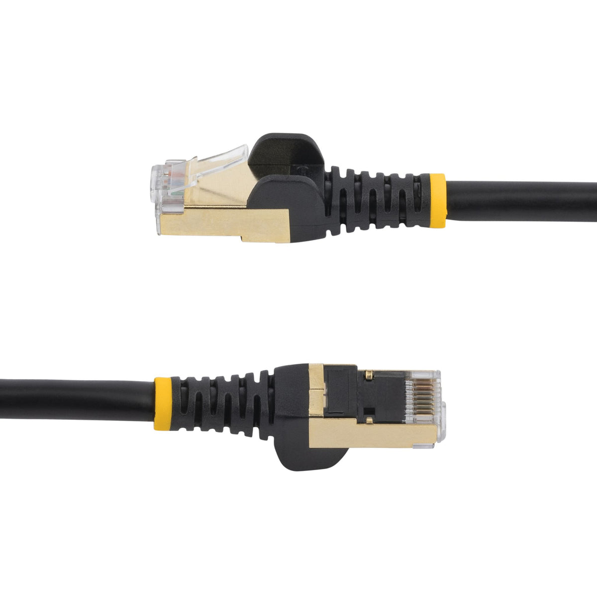 StarTech CAT6a 30cm Black PoE Shielded Ethernet Cable 10GbE