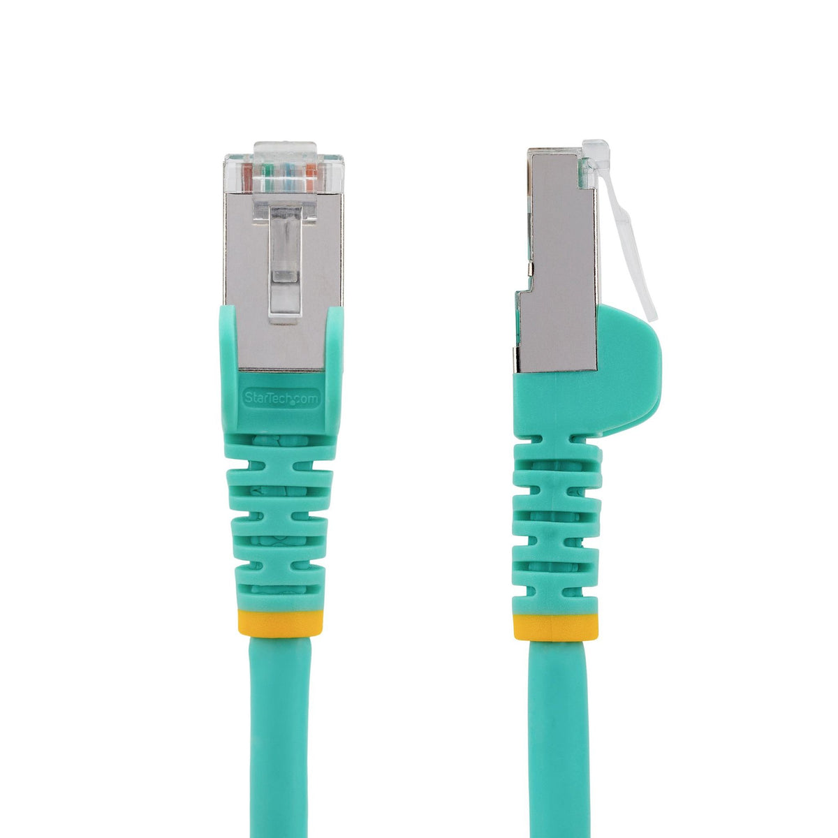 StarTech CAT6a 50cm Aqua LSZH PoE Ethernet Cable S/FTP Snagless RJ-45