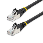 StarTech CAT6a 7.5m Black LSZH PoE S/FTP Snagless Ethernet Cable 27AWG