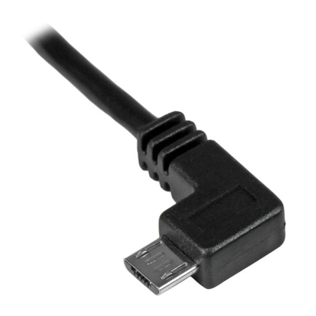 StarTech.com 0.5m Left Angle Micro USB Cable USB A to Micro B Male 480Mbit/s