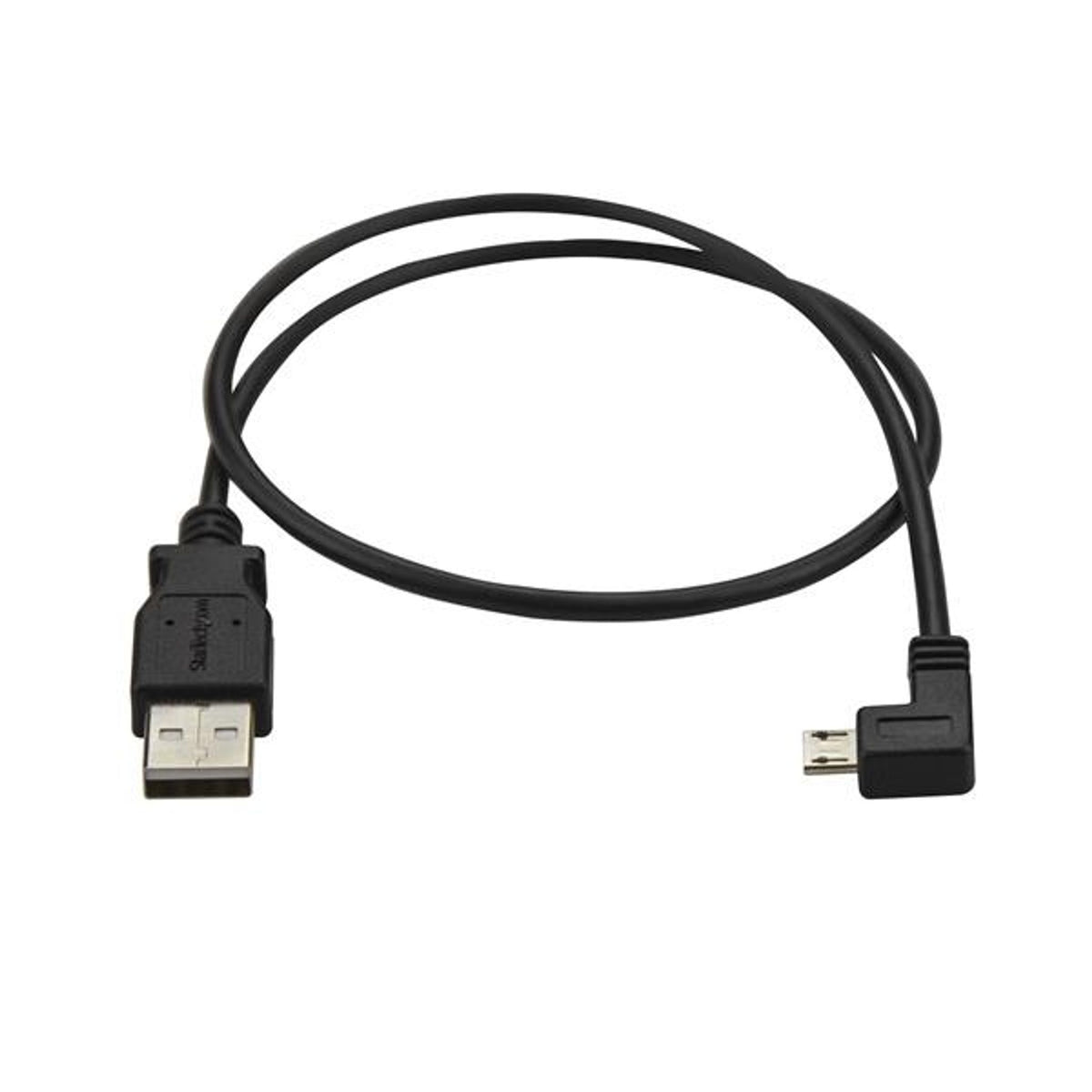 StarTech.com 0.5m Left Angle Micro USB Cable USB A to Micro B Male 480Mbit/s