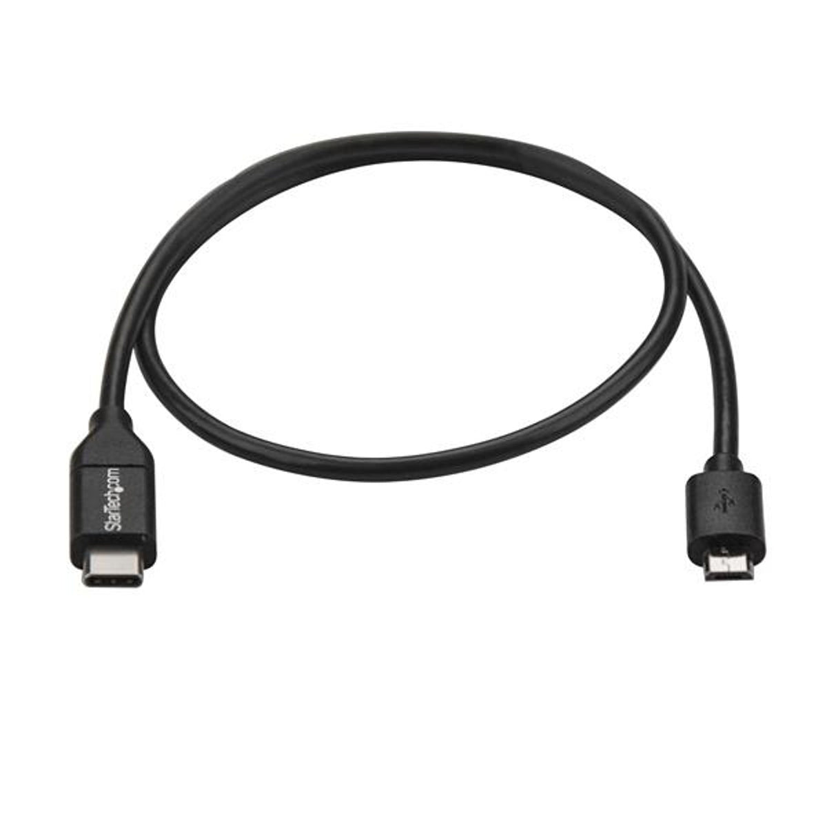 StarTech.com 0.5m USB-C to Micro B Cable USB 2.0 M/M Black
