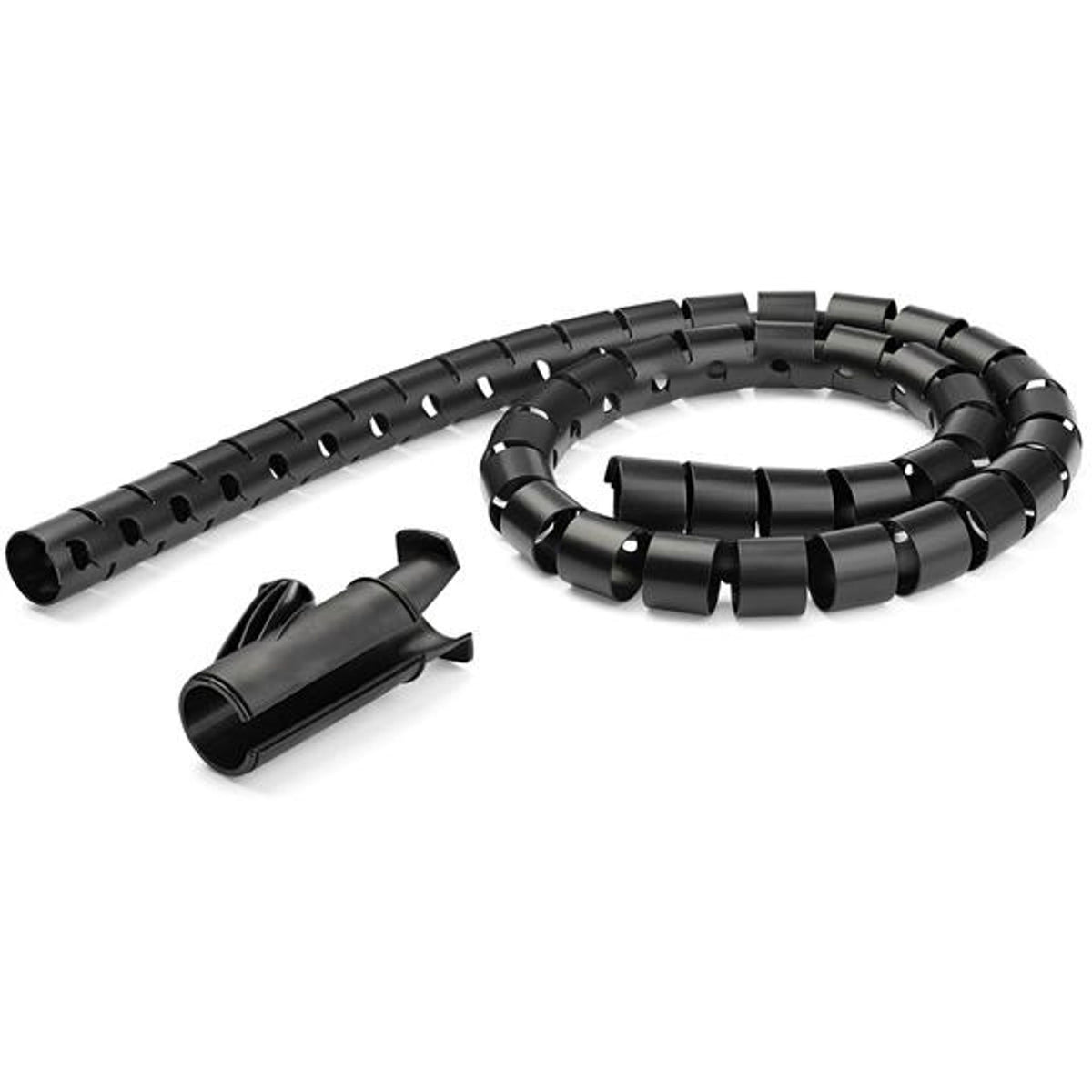 StarTech.com 1.5m Spiral Cable Management Sleeve 25mm Diameter Black