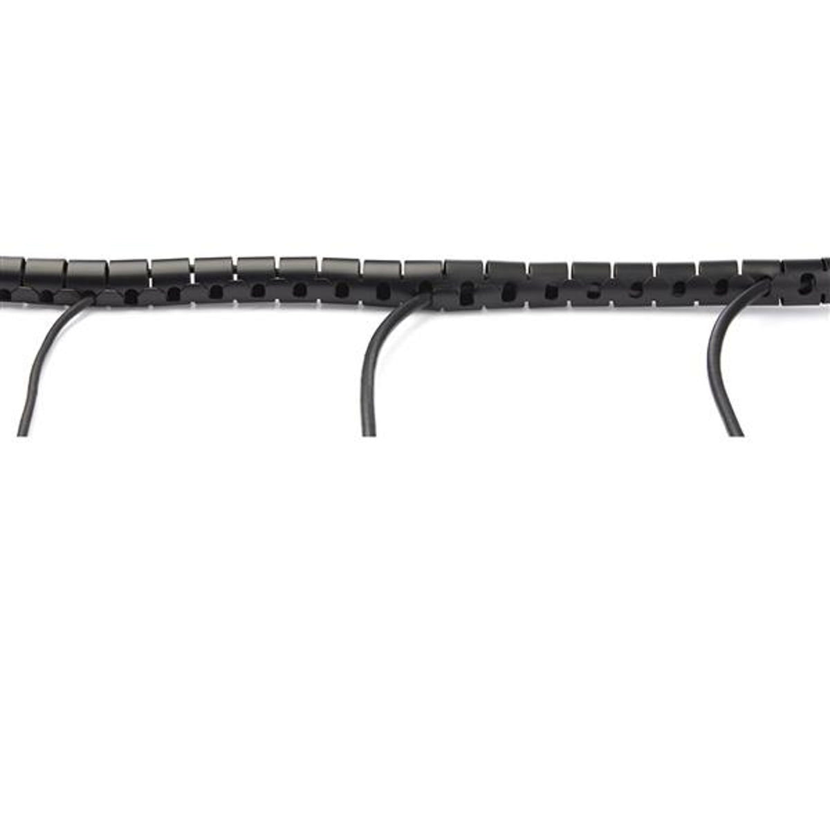 StarTech.com 1.5m Spiral Cable Management Sleeve 25mm Diameter Black