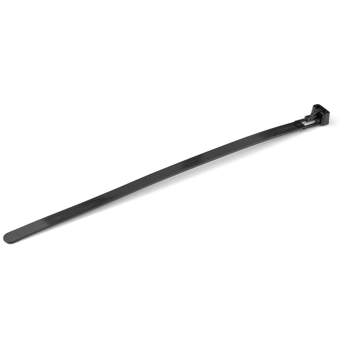 StarTech.com 100 Pack 8" Black Large Reusable Nylon Cable Ties