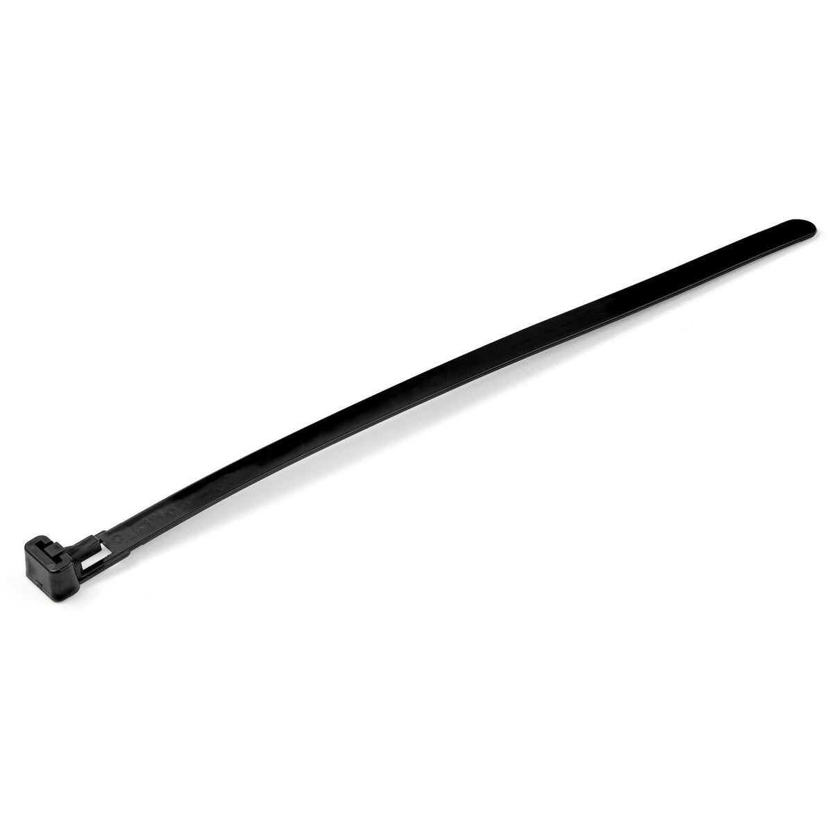 StarTech.com 100 Pack 8" Black Large Reusable Nylon Cable Ties
