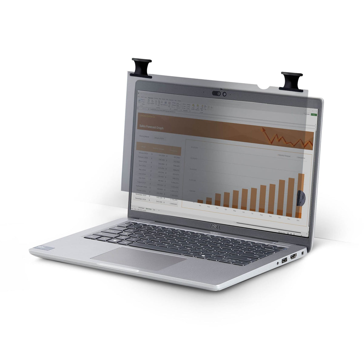 StarTech.com 14" 16:9 Bright Privacy Screen Filter Flip-Over 75% Light