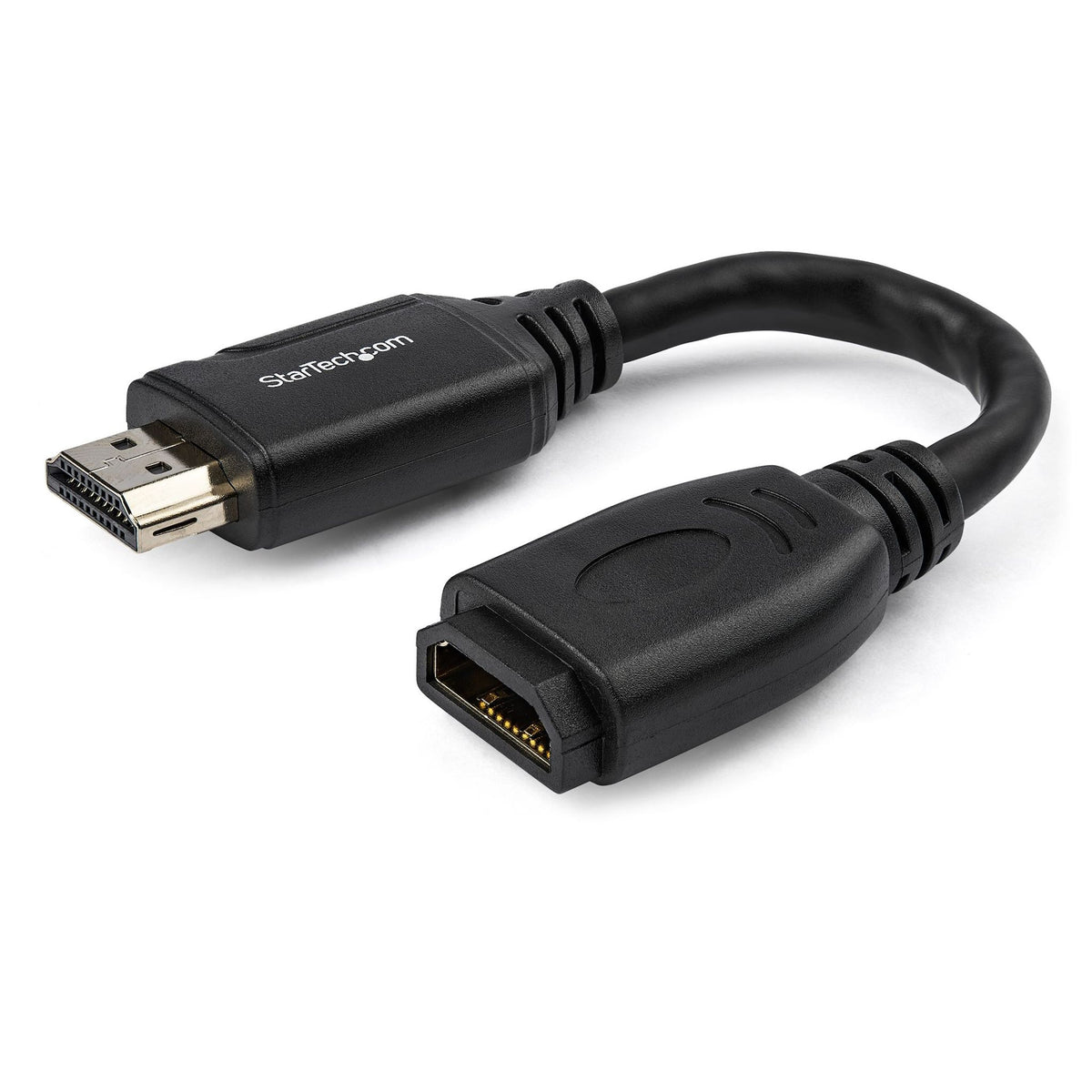 StarTech.com 15cm HDMI Port Saver Cable 4K 60Hz High Speed HDMI 2.0 Extension