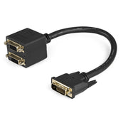StarTech.com 1ft DVI-D to 2x DVI-D Splitter Cable M/F