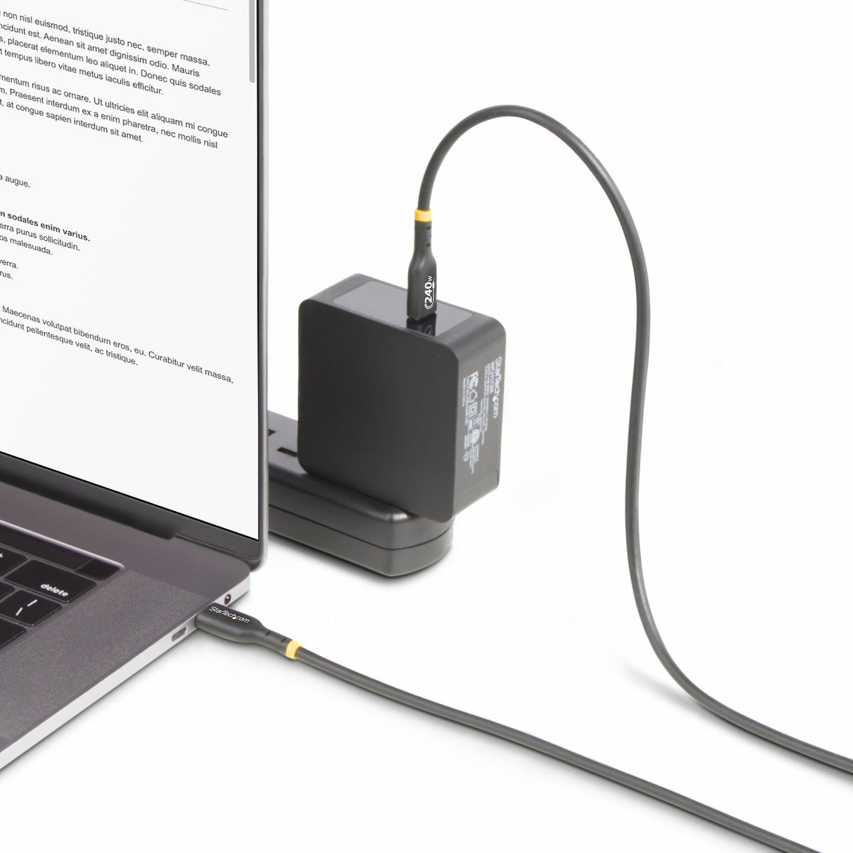 StarTech.com 1m 240W PD EPR TPE Jacket USB-C Charging Cable USB 2.0