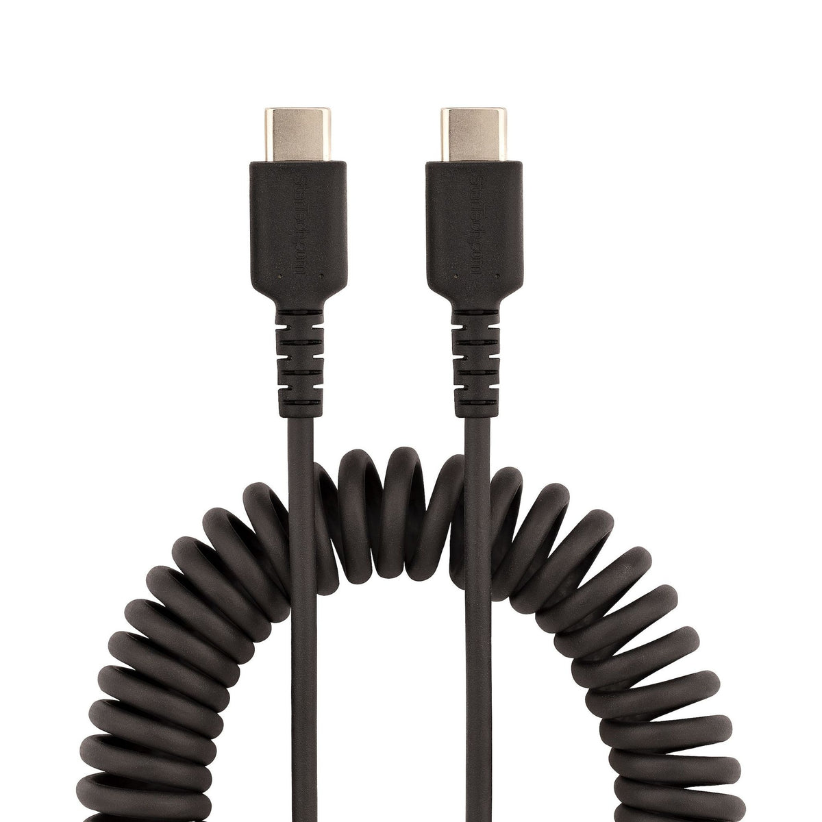 StarTech.com 1m Coiled USB-C Charging Cable USB 2.0 Black