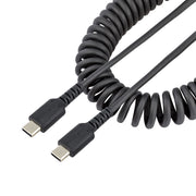 StarTech.com 1m Coiled USB-C Charging Cable USB 2.0 Black