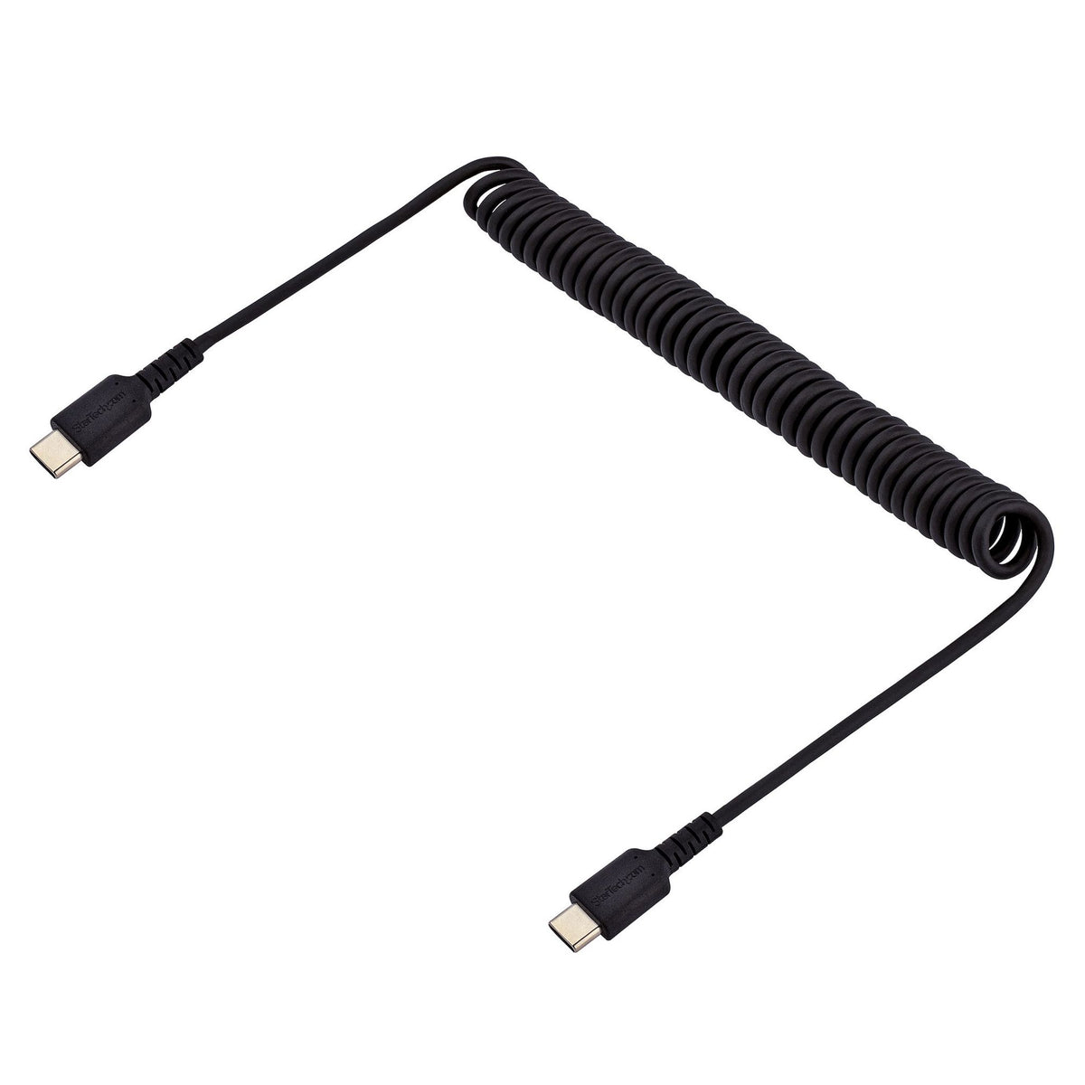 StarTech.com 1m Coiled USB-C Charging Cable USB 2.0 Black