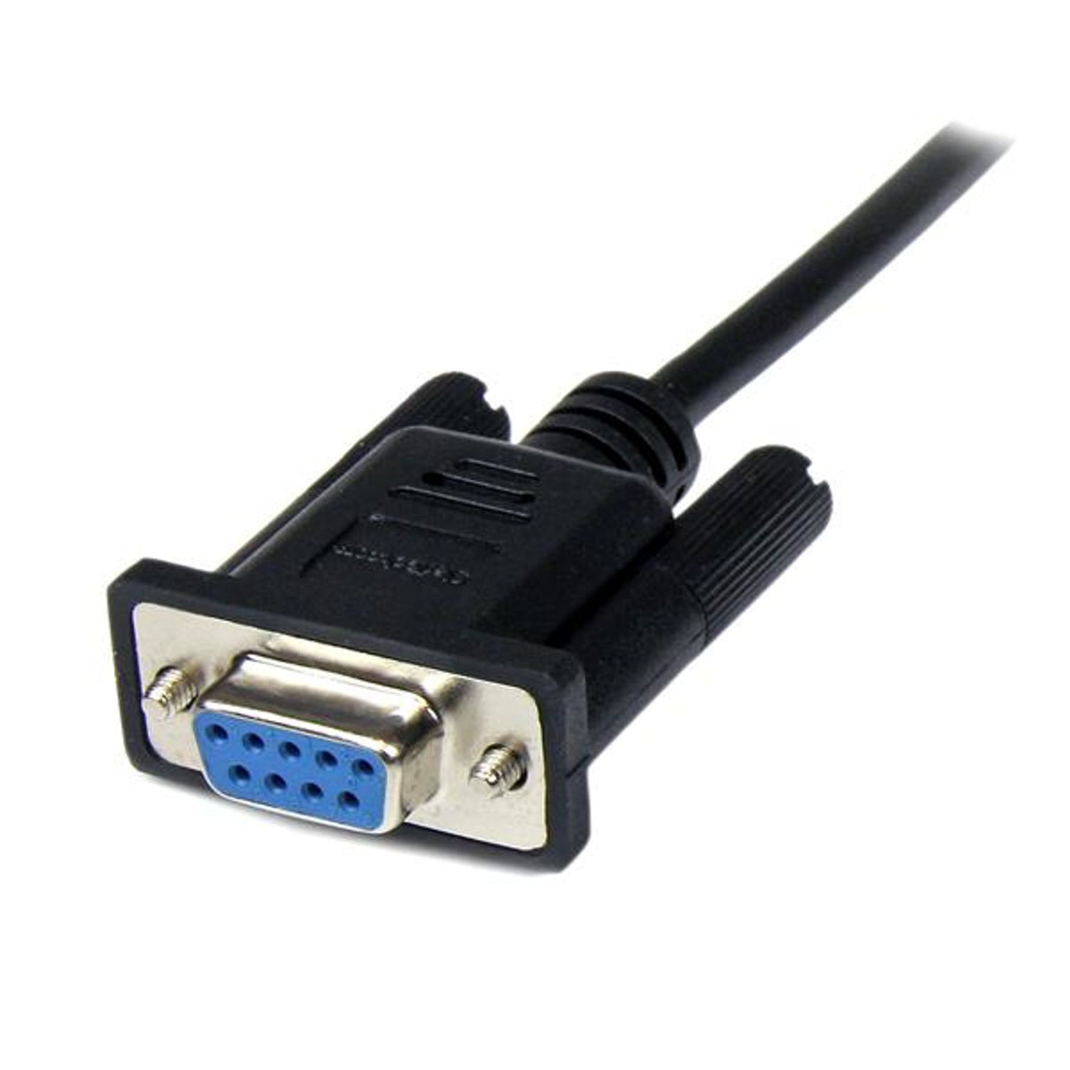 StarTech.com 1m DB9 RS232 Null Modem Cable F/M Black