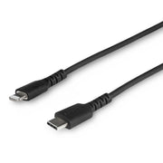 StarTech.com 1m Durable USB-C to Lightning Cable Rugged MFi Certified Black