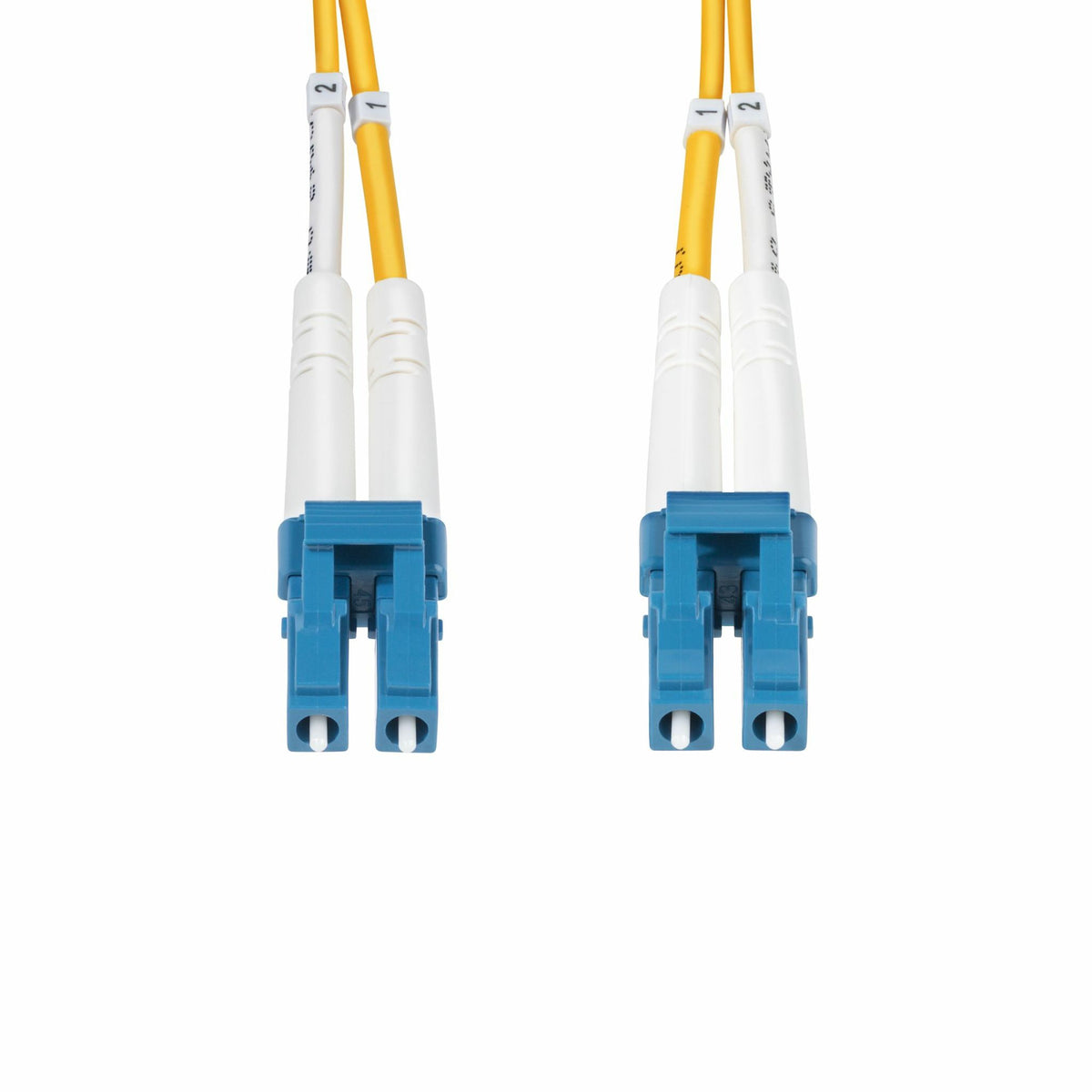StarTech.com 1m Fibre Optic 100Gbit/s LC/UPC Duplex Yellow LSZH Patch Cable