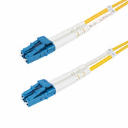 StarTech.com 1m Fibre Optic 100Gbit/s LC/UPC Duplex Yellow LSZH Patch Cable