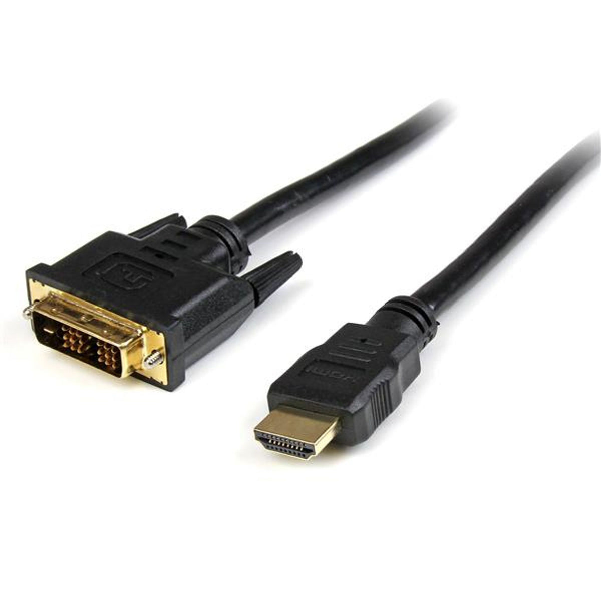 StarTech.com 1m HDMI to DVI-D Cable Gold Plated Black