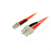 StarTech.com 1m Multimode Duplex LC/SC Fiber Optic Cable 50/125µm LSZH Orange