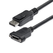 StarTech.com 1m Panel Mount DisplayPort 4K Extension Cable DP 1.2 Male to