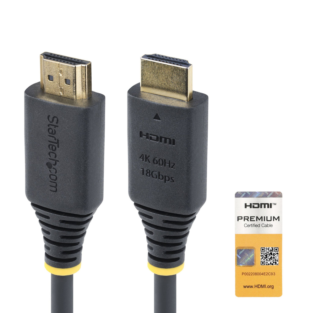 StarTech.com 1m Premium High Speed HDMI Cable 4K 60Hz HDR10 TPE Jacket