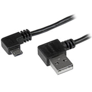 StarTech.com 1m Right Angle Micro USB A to B Cable 480Mbit/s Black