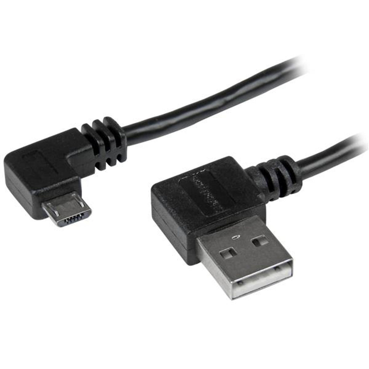 StarTech.com 1m Right Angle Micro USB A to B Cable 480Mbit/s Black
