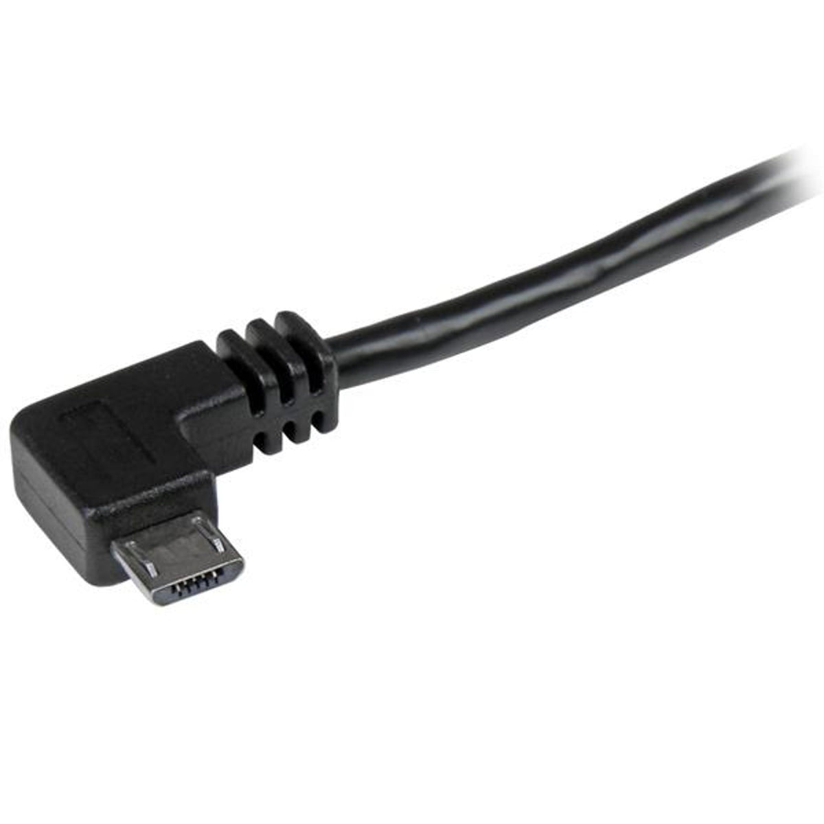 StarTech.com 1m Right Angle Micro USB A to B Cable 480Mbit/s Black