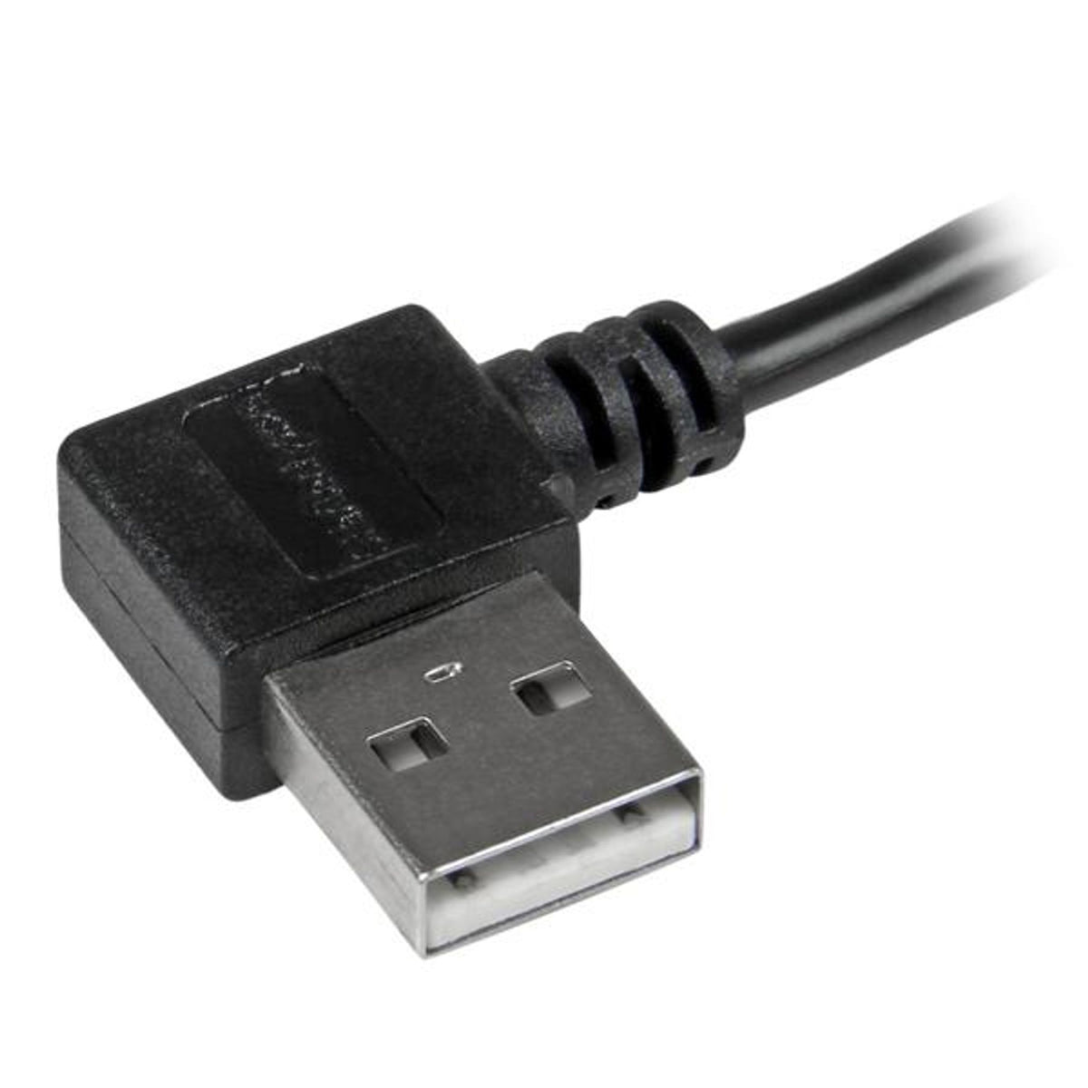 StarTech.com 1m Right Angle Micro USB A to B Cable 480Mbit/s Black