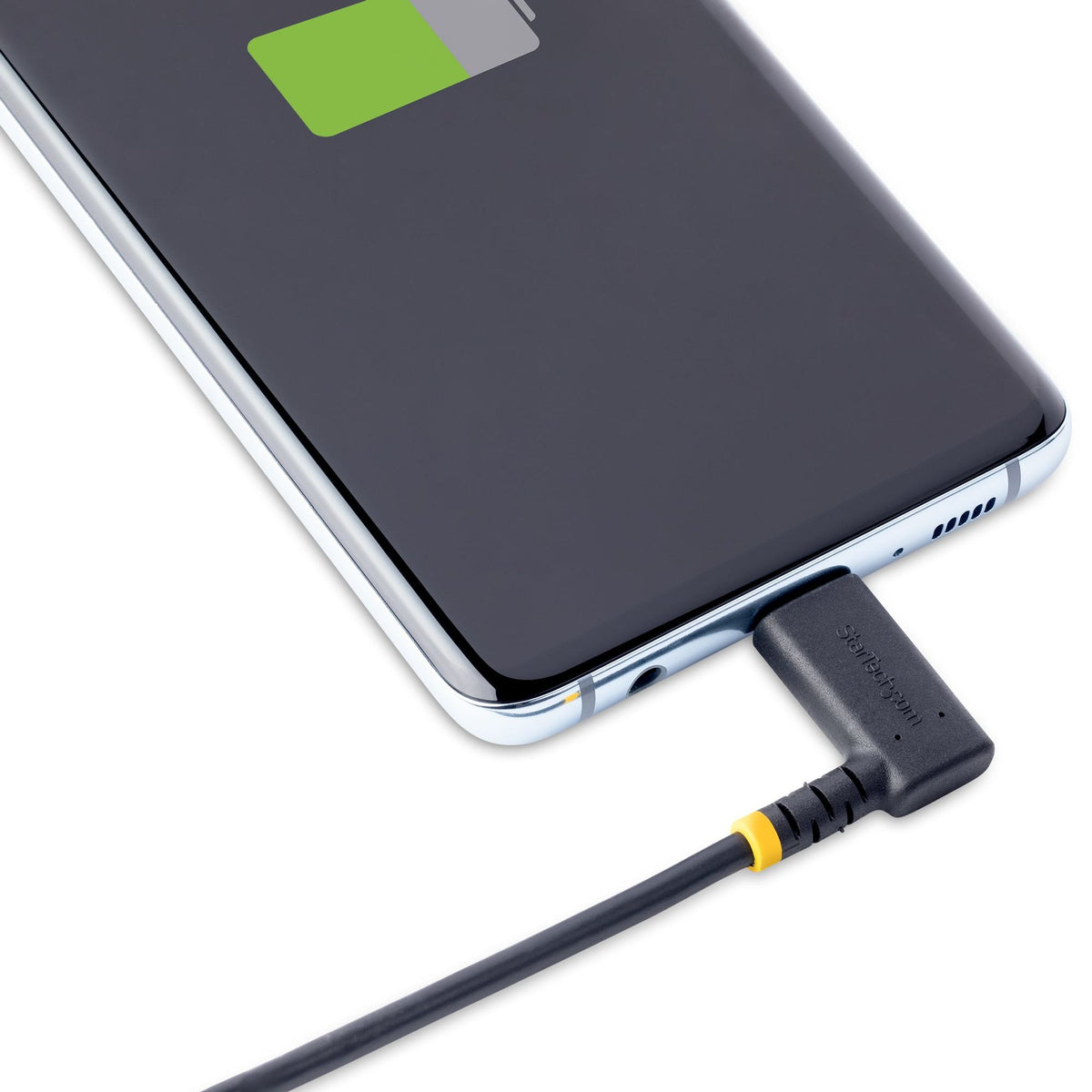 StarTech.com 1m USB A to Right-Angle USB-C Charging Cable 3A Durable