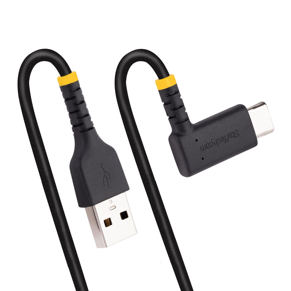 StarTech.com 1m USB A to Right-Angle USB-C Charging Cable 3A Durable