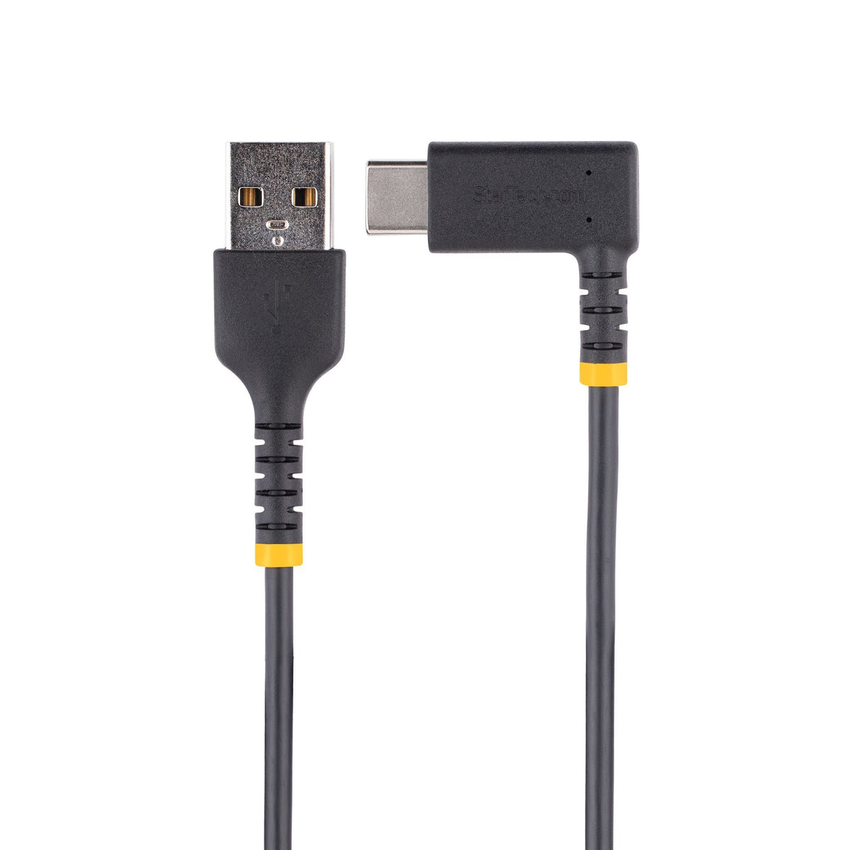StarTech.com 1m USB A to Right-Angle USB-C Charging Cable 3A Durable