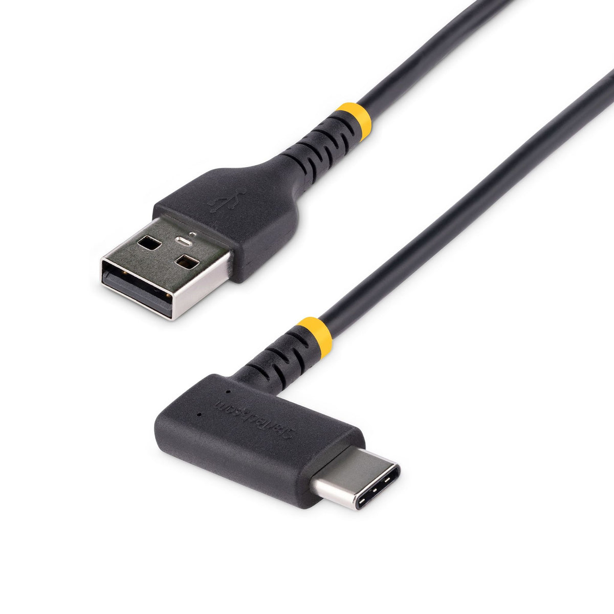StarTech.com 1m USB A to Right-Angle USB-C Charging Cable 3A Durable