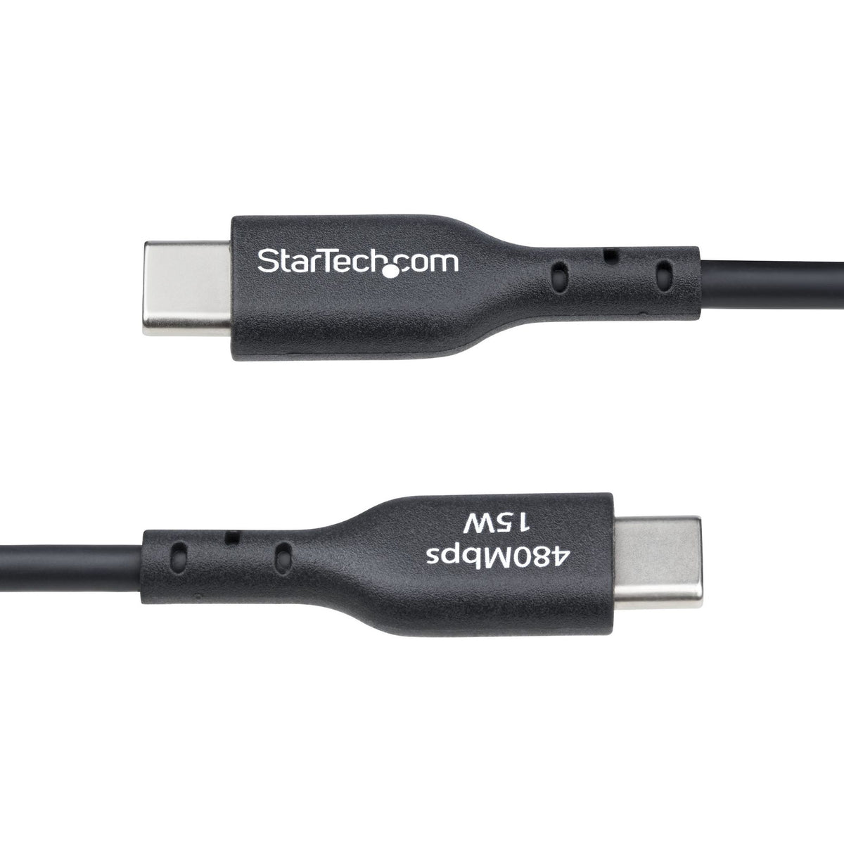 StarTech.com 1m USB-A to USB-C Charging Cable 3A Black TPE Jacket