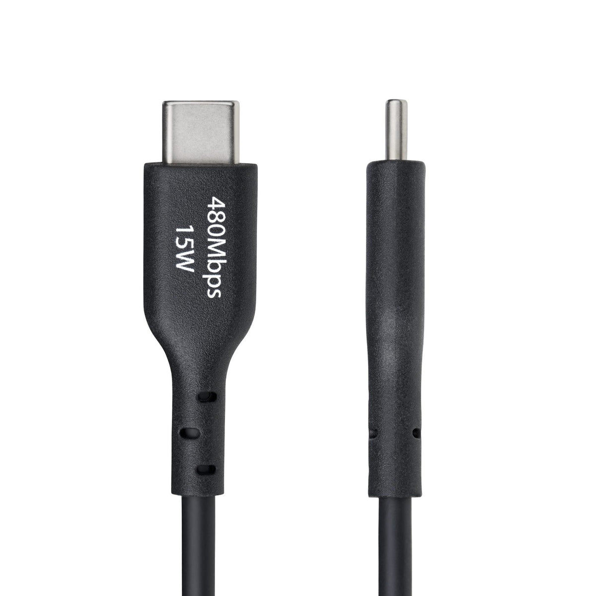 StarTech.com 1m USB-A to USB-C Charging Cable 3A Black TPE Jacket