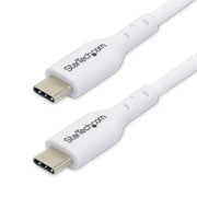 StarTech.com 1m White USB-C Charging Cable 60W TPE Jacket