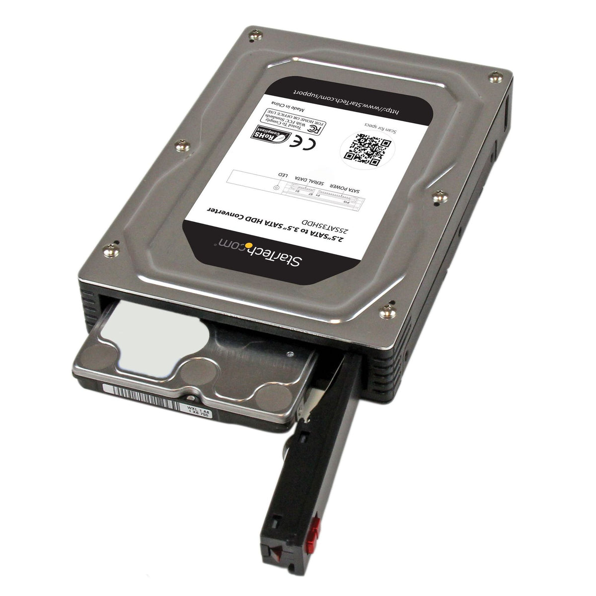 StarTech.com 2.5" to 3.5" SATA Aluminum Hard Drive Adapter Enclosure
