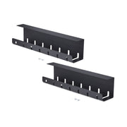 StarTech.com 2-Pack Under Desk Cable Management Tray 42" Metal Black