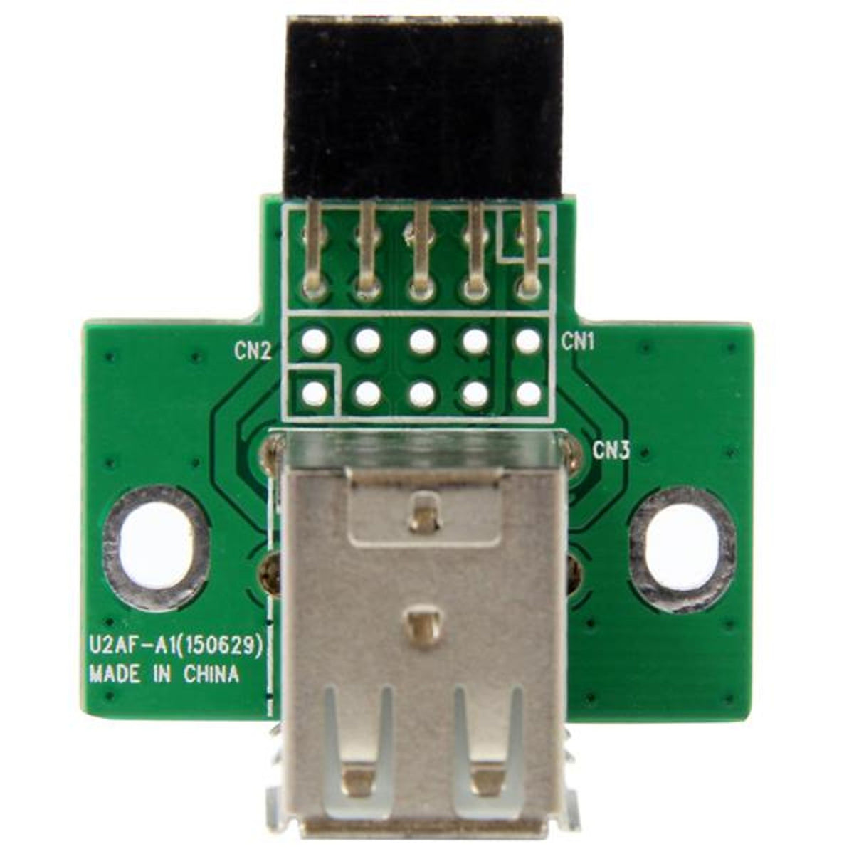 StarTech.com 2-Port USB Motherboard Header Adapter USB A to 10-Pin Header Black