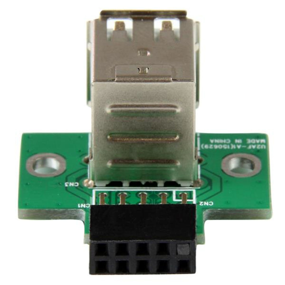 StarTech.com 2-Port USB Motherboard Header Adapter USB A to 10-Pin Header Black