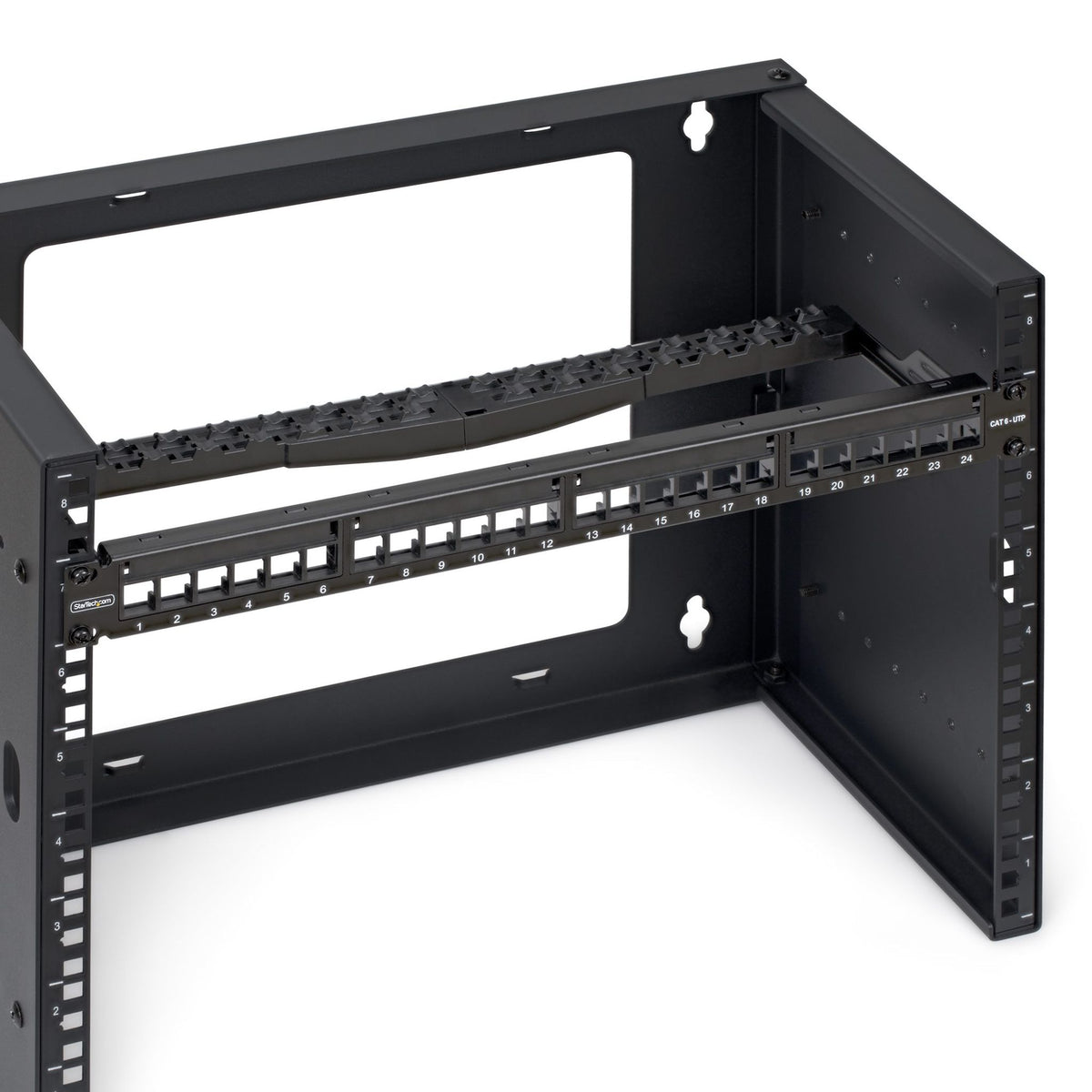 StarTech.com 24-Port Cat 6 Blank Patch Panel 1U Black
