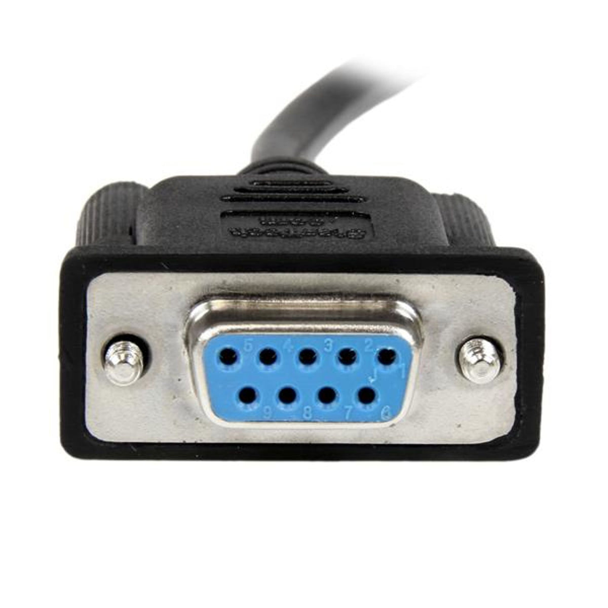 StarTech.com 2m DB9 RS232 Null Modem Cable F/F Nickel Plated Black