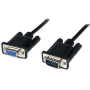 StarTech.com 2m DB9 RS232 Null Modem Cable F/M Black