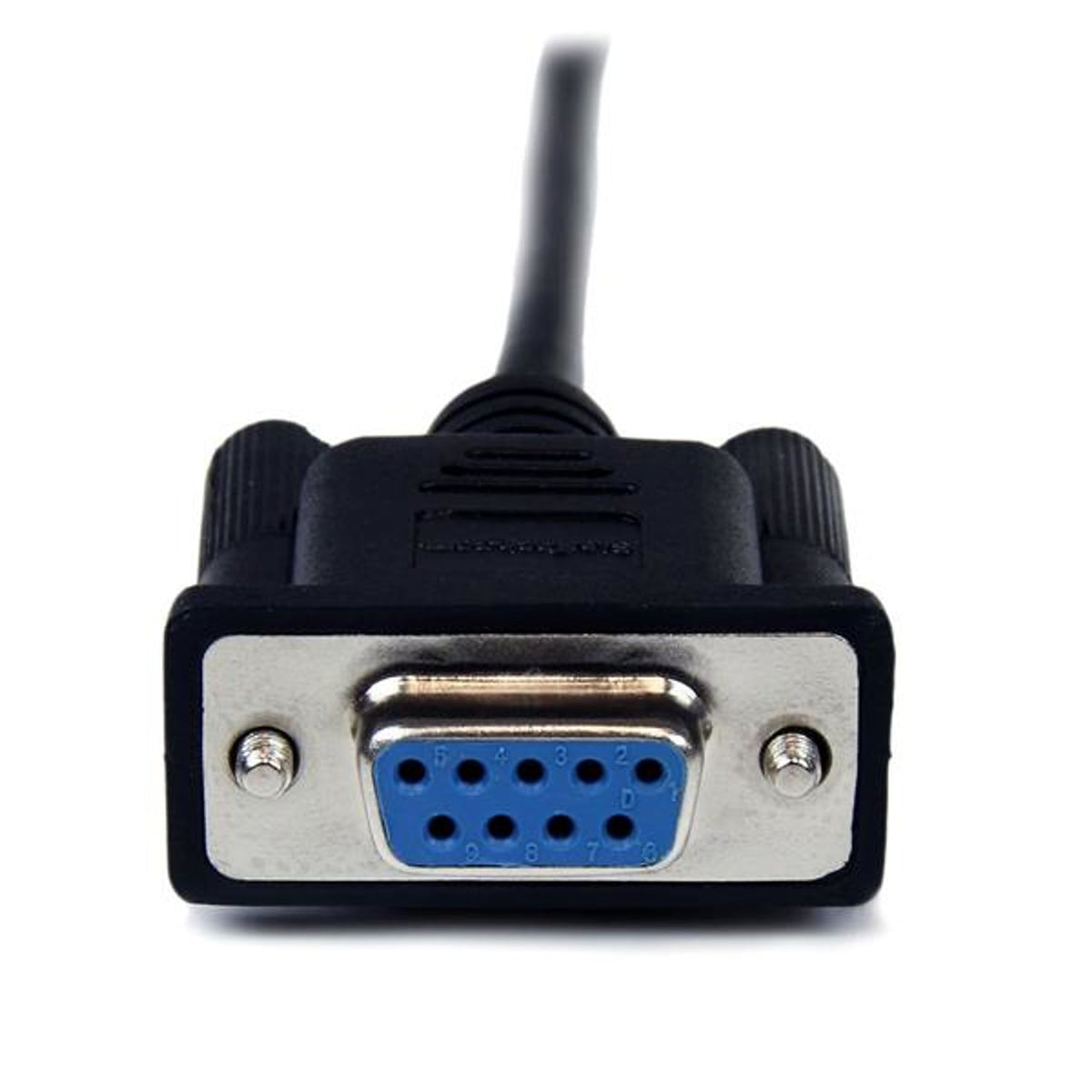 StarTech.com 2m DB9 RS232 Null Modem Cable F/M Black