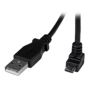 StarTech.com 2m Micro USB A to Down Angle B Cable 480Mbit/s Black