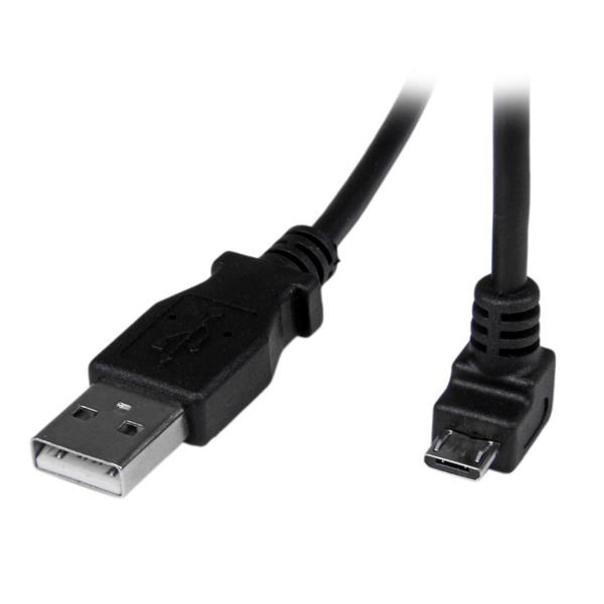 StarTech.com 2m Micro USB A to Down Angle B Cable 480Mbit/s Black